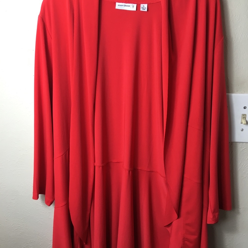 Red lightweight  cover jacket.